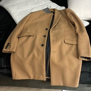 Mens ASOS Overcoat size L in camel 🐫